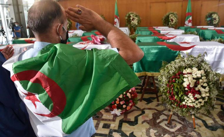 رفات لمجاهدين جزائريين قتلوا في حرب التحرير الجزائرية