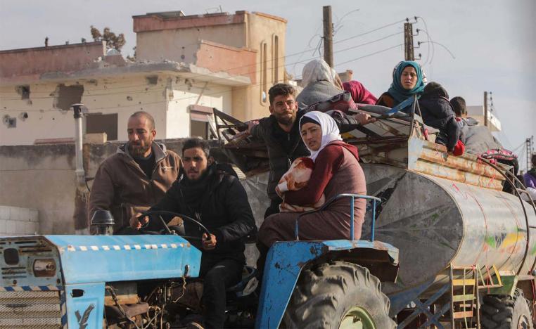 Syrians fleeing the conflict