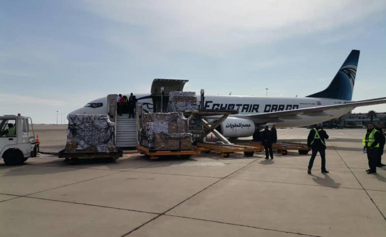 المساعدات تشمل كميات من المواد الطبية والإغاثية