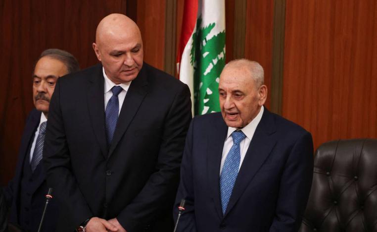 الرئيس اللبناني جوزيف عون مع رئيس البرلمان نبيه بري