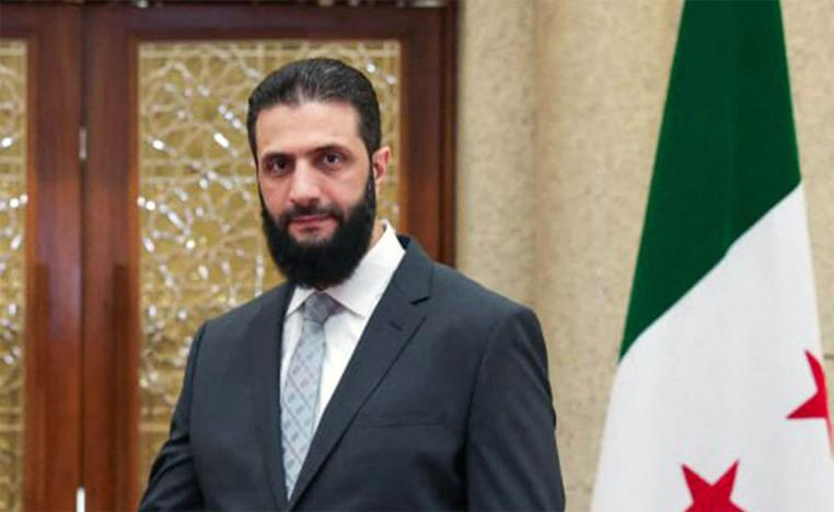 Syria's de facto leader Ahmed al-Sharaa 