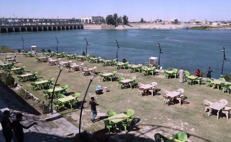 جزيرة البوذياب شمالي الرمادي واحدة من المعالم الخضراء الزاهية بكل معالم الجمال
