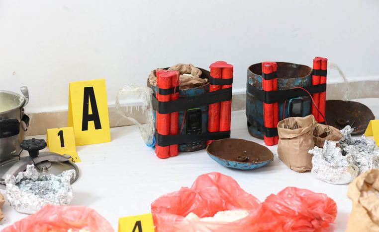 The seized explosives