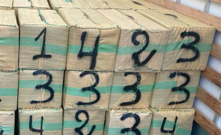 Authorities seized 140 bundles of chira