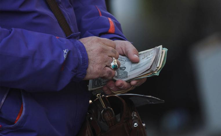 The cash arrived via plane at Damascus airport