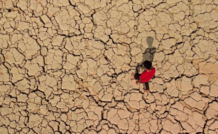 أرض جافة في جنوب العراق