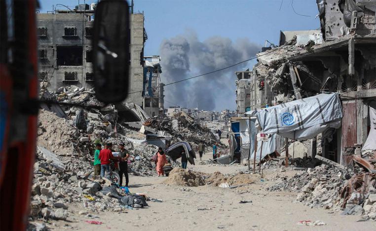 Gaza under heavy Israeli bombardment