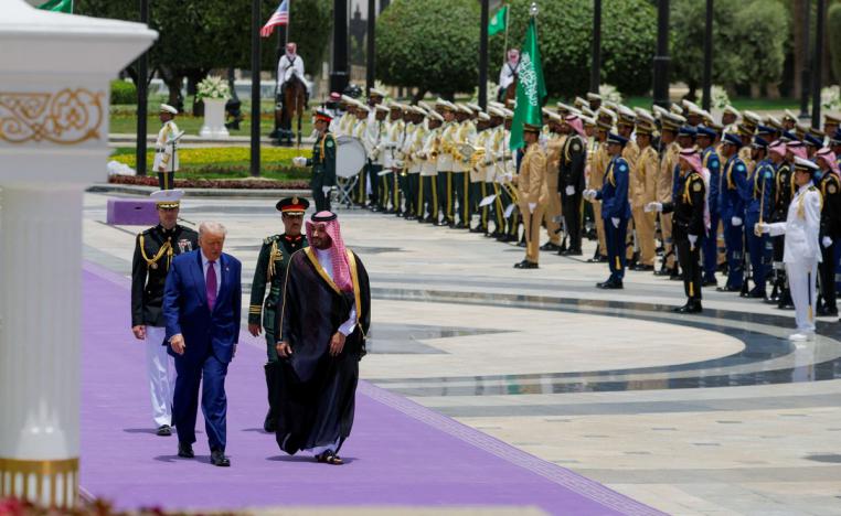 ولي العهد السعودي كان في استقبال ترامب