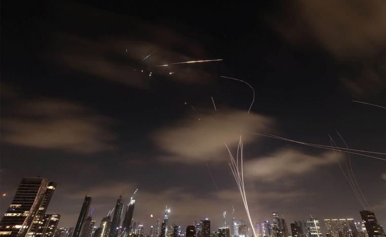 Tel Aviv under Iran's missile attack