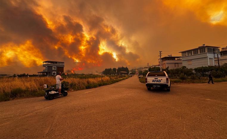 Devastating wildfire