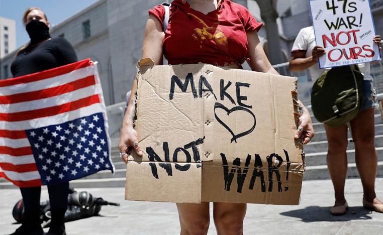 Anti-war protests emerging in the US