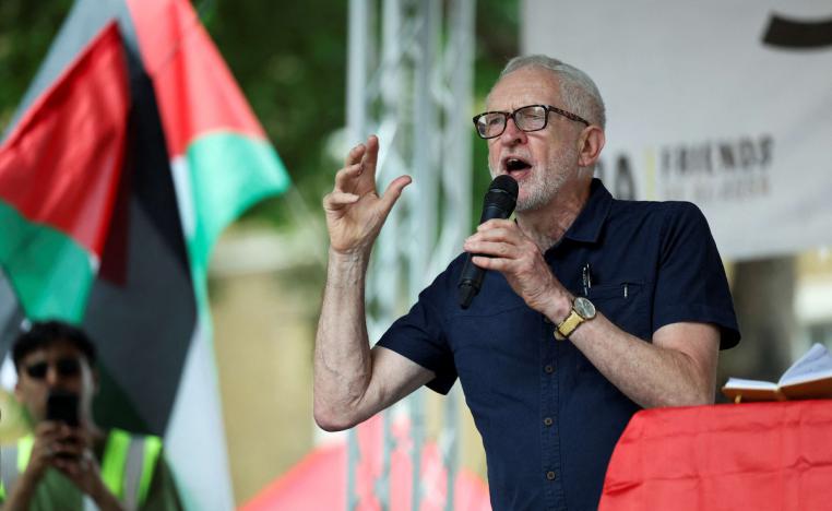 الزعيم اليساري السابق لحزب العمّال مناصر للقضية الفلسطينية 