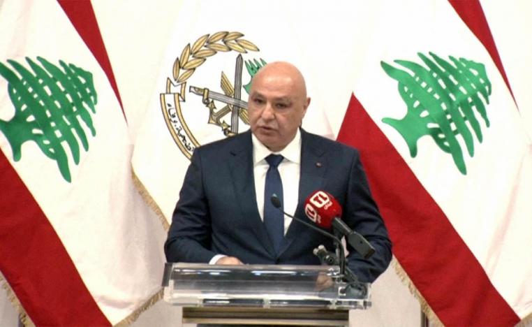 Aoun urged all parties to push for the exclusivity of weapons in the hands of the army and security forces