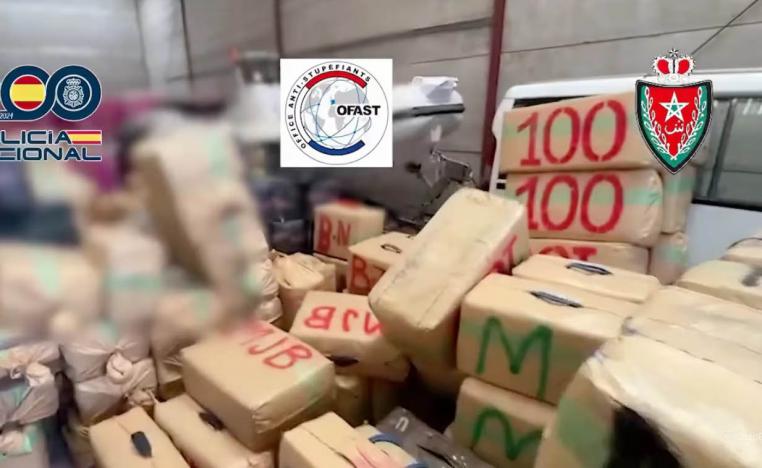 some of the cannabis that was seized by Spanish police