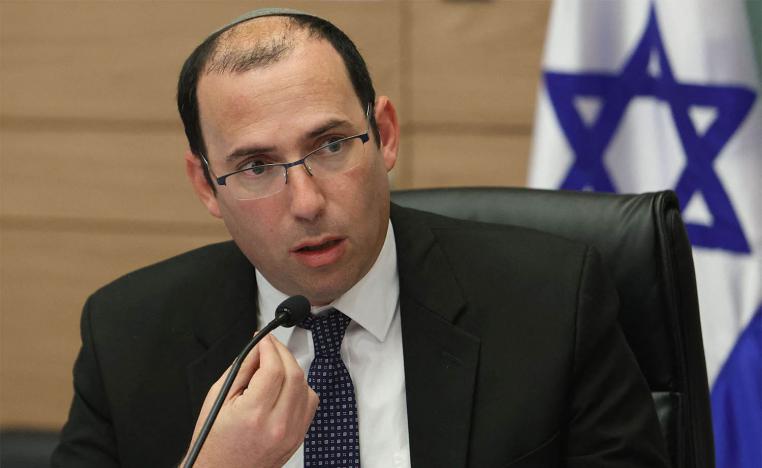Simcha Rothman claimed Palestinian statehood would lead to the destruction of the State of Israel 