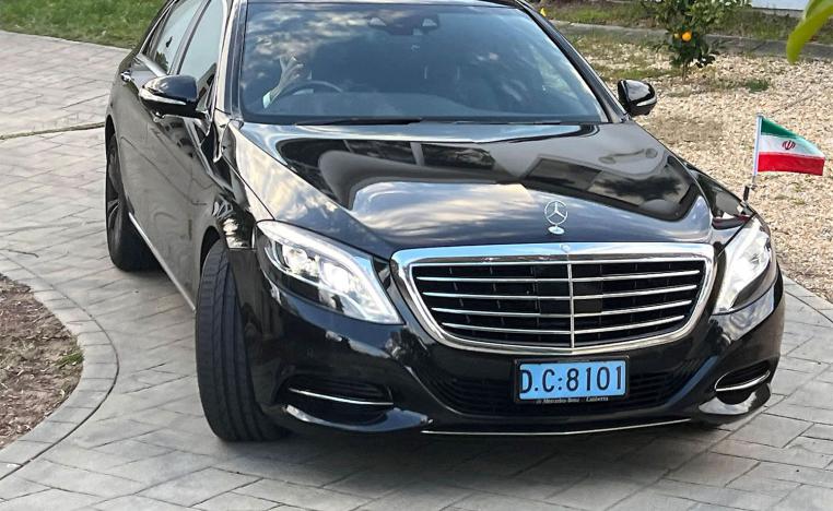 A vehicle leaves the Embassy of the Islamic Republic of Iran in Canberra