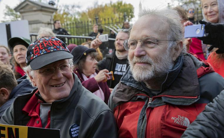 Ben Cohen, left, and Jerry Greenfield, co-founders of Ben & Jerry's ice cream