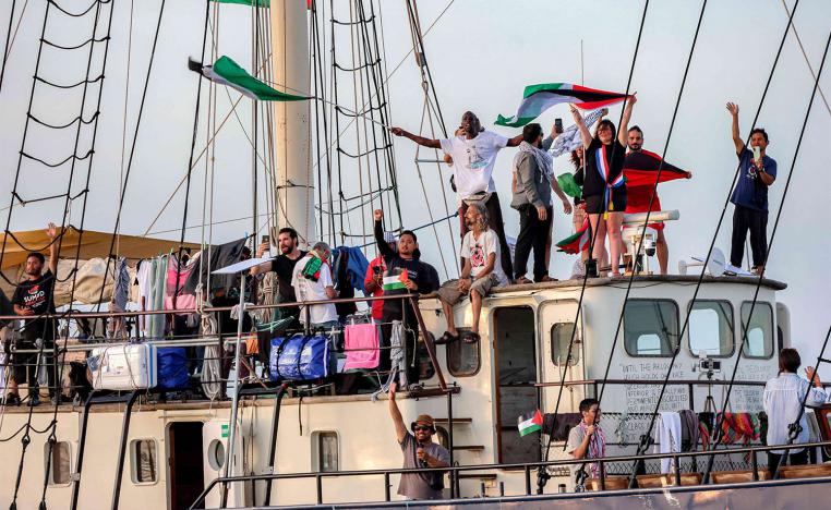 Spain has also decided to send a military warship to protect the flotilla