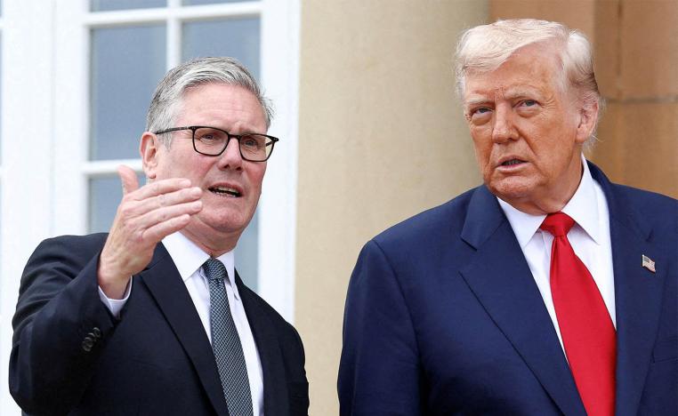 Trump is on a state visit in Britain