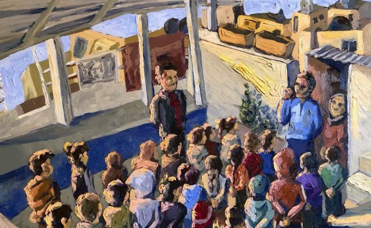 من أعمال الفنانة سارة الرمحي