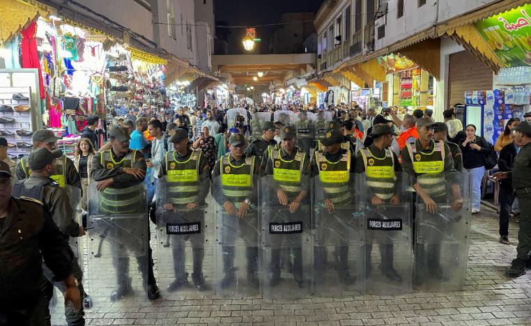 الأمن المغربي يطبق القانون على مرتكبي أعمال العنف 