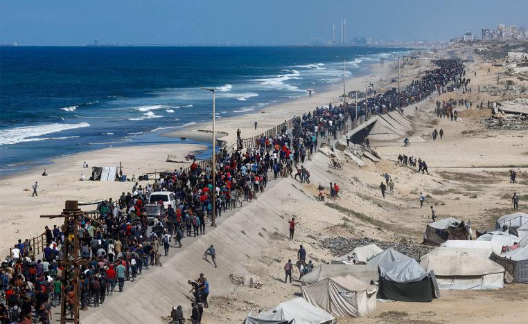 Happy just to return to where their homes were, even over the rubble