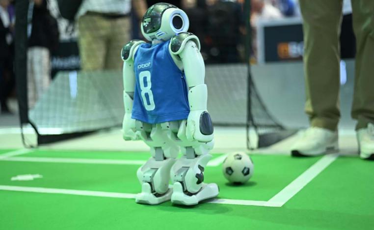 Kicking the ball with AI