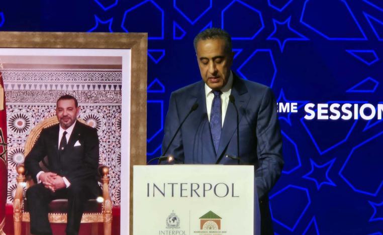 Morocco's police chief Abdellatif Hammouchi addressing the Assembly