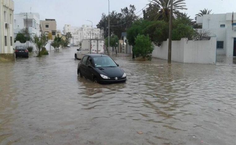 أمطار قياسية أغرقت الطرقات 