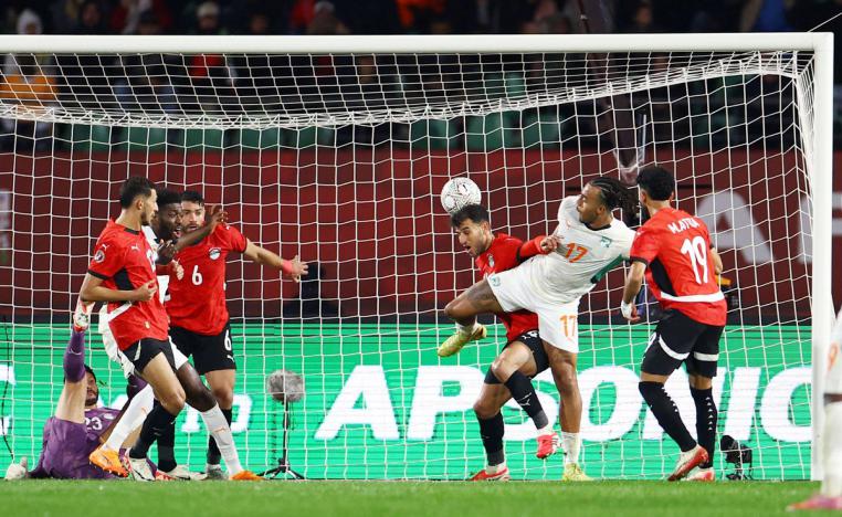 مصر تعبر الى نصف النهائي على حساب ساحل العاج 3 -2 