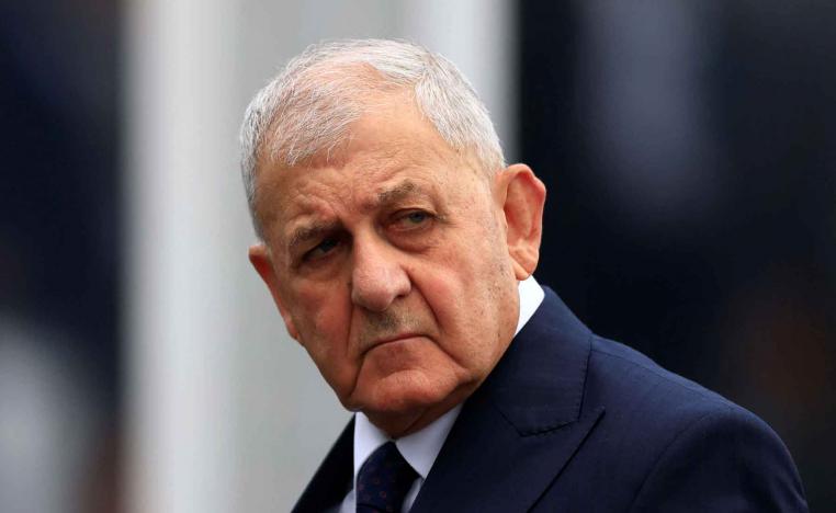 Iraq’s President Abdul Latif Jamal Rashid arrives to attend the third United Nations Ocean Conference (UNOC3 in Nice, France, June 9, 2025. 