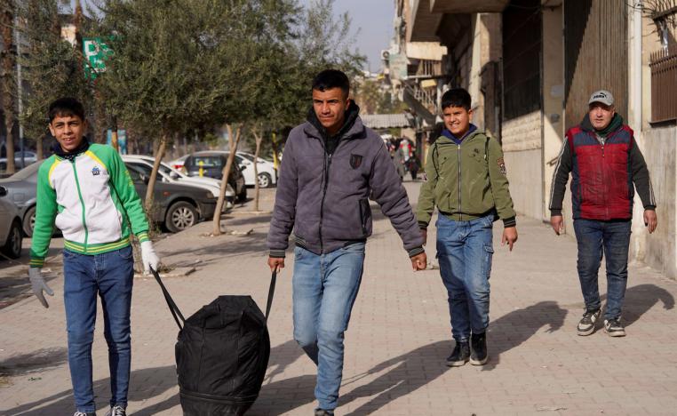 نزوح السكان بسبب الاشتباكات واستخدام قسد للأسلحة الثقيلة