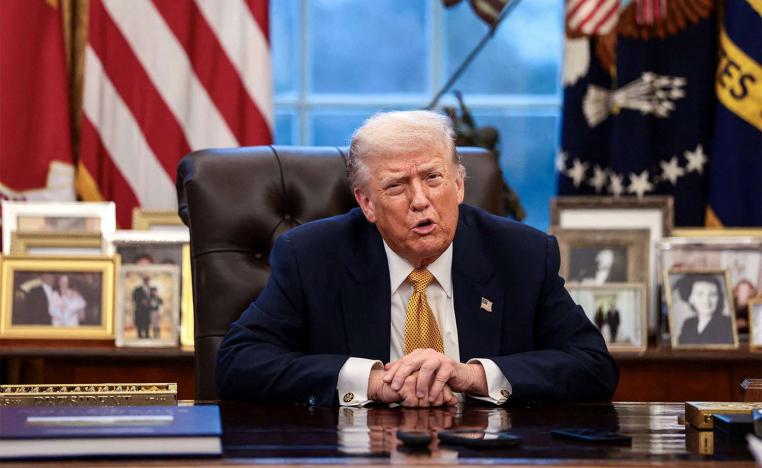 Trump's comments appeared meant to signal a cautious easing of fears that the crisis in Iran could escalate into a broader regional confrontation