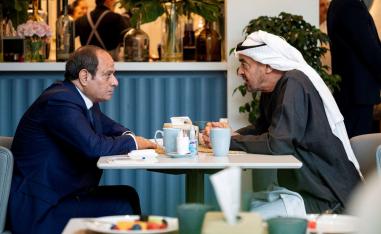 محمد بن زايد والسيسي