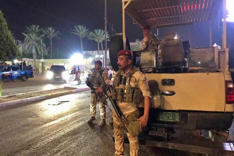 قوات عراقية تحرس مقتربات السفارة البحرينية في بغداد