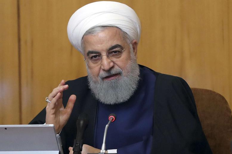 Iranian President Hassan Rohani chairing a cabinet meeting in Tehran