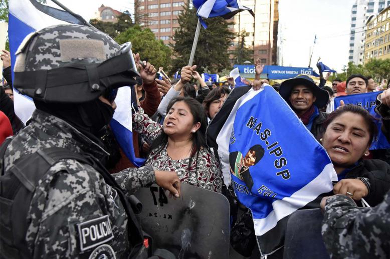 In Bolivia, the unrest is about President Evo Morales’s fourth-term election victory, which some describe as a fraud 