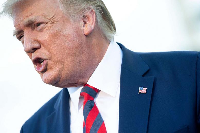 US President Donald Trump 