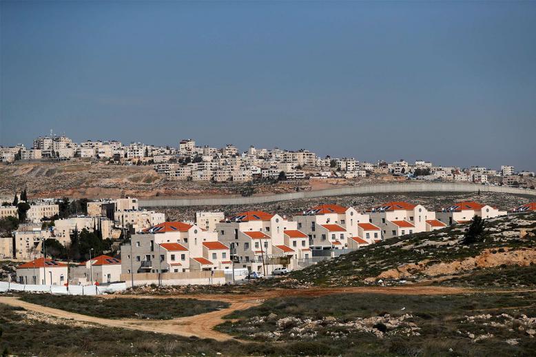 A view shows the Israeli settlement of Pisgat Zeev in the foreground