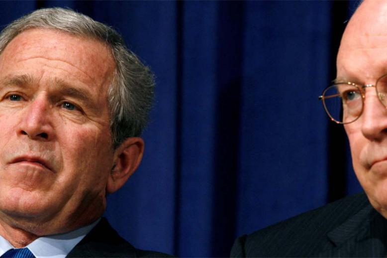 Bush relied on mythical weapons of mass destruction and a nonexistent link between Iraqi President Saddam Hussein and the 9/11 attacks to justify his war on Iraq