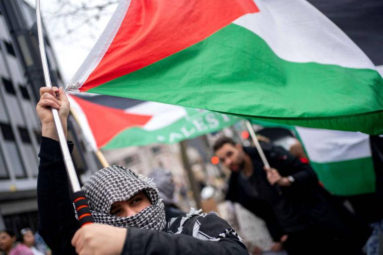 تظاهرة فلسطينية في واشنطن لنصرة غزة