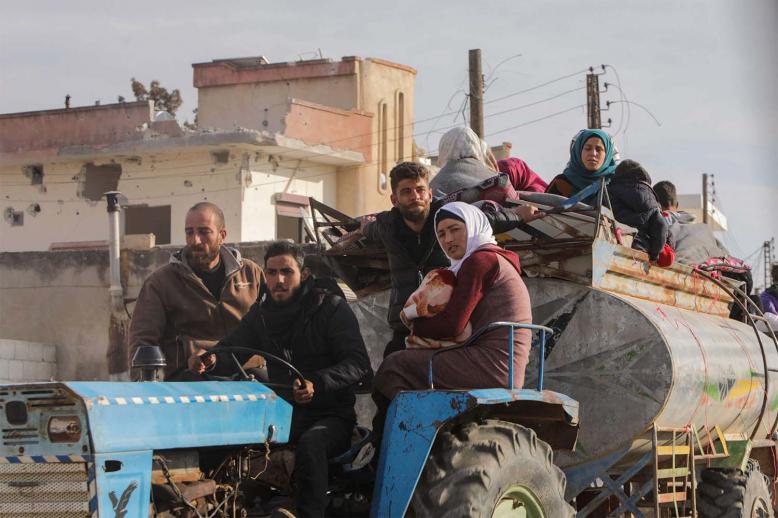 Syrians fleeing the conflict