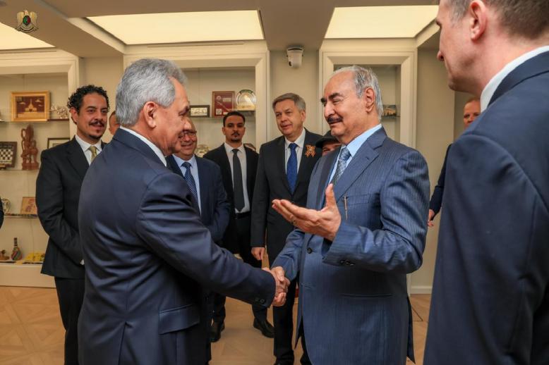 التعاون العسكري يتصدر المباحثات بين حفتر والمسؤولين الروس 