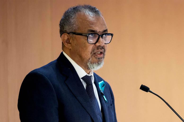 World Health Organization Director-General Tedros Adhanom Ghebreyesus 
