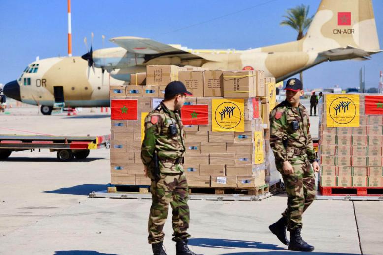Some of Morocco's humanitarian aid sent to Gaza