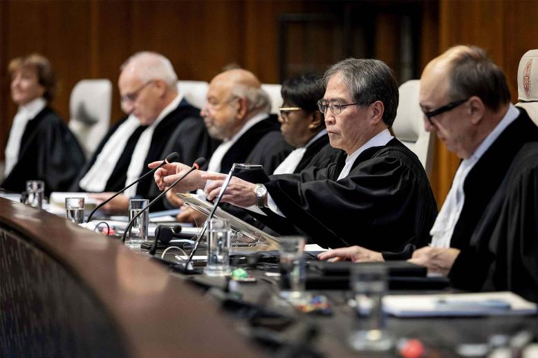 The International Court of Justice's opinion is advisory 