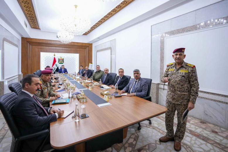 Security and military agencies brief the Iraqi government on developments along the Syrian border