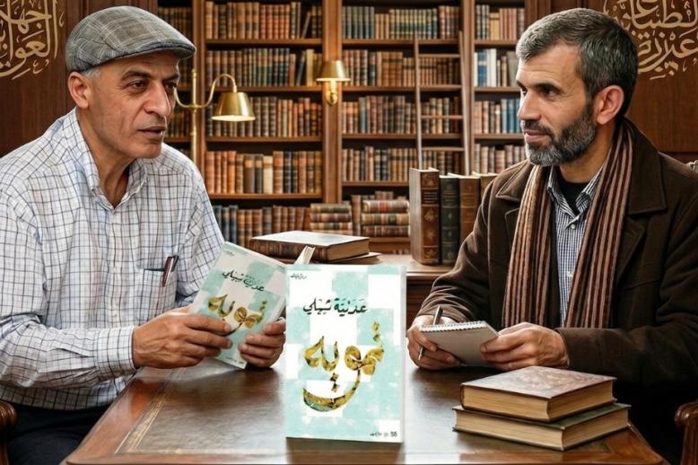 الدكتور عادل الأسطة وفراس حج محمد