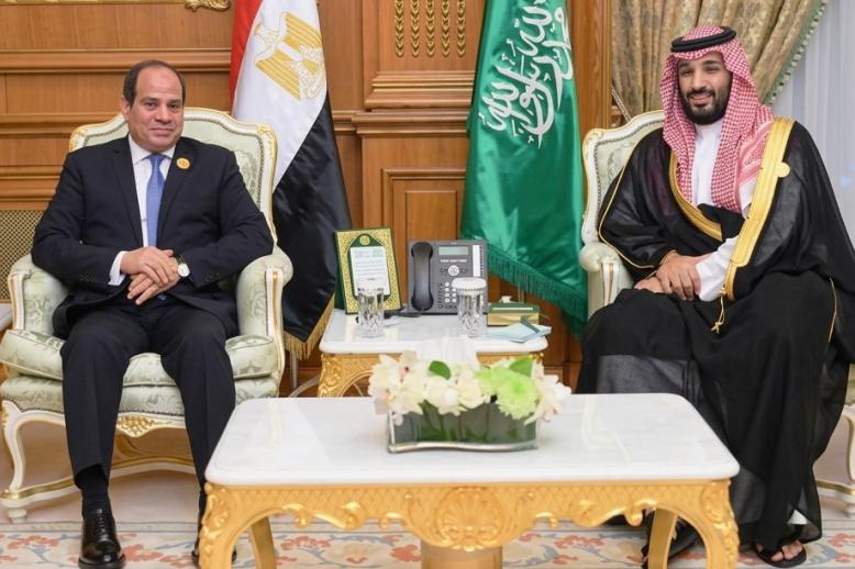 الأمير محمد بن سلمان وعبدالفتاح السيسي