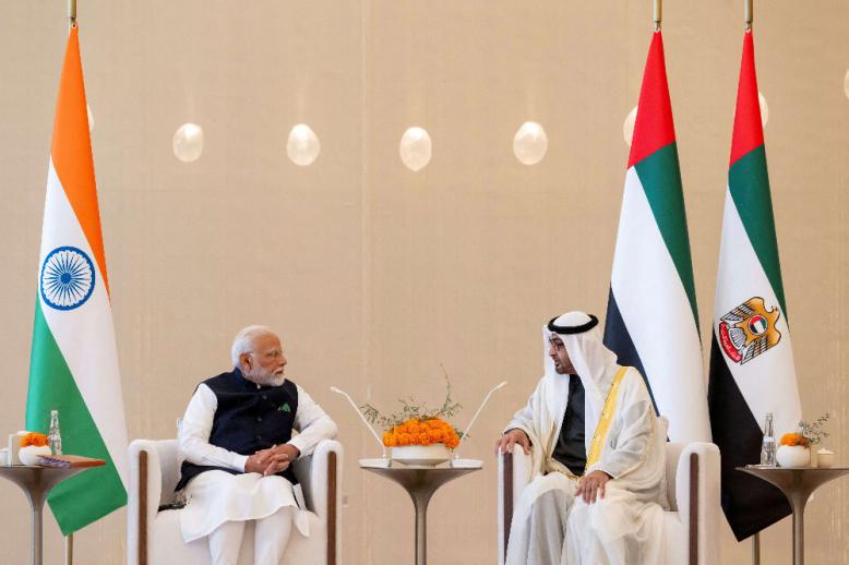 الشيخ محمد بن زايد ومودي